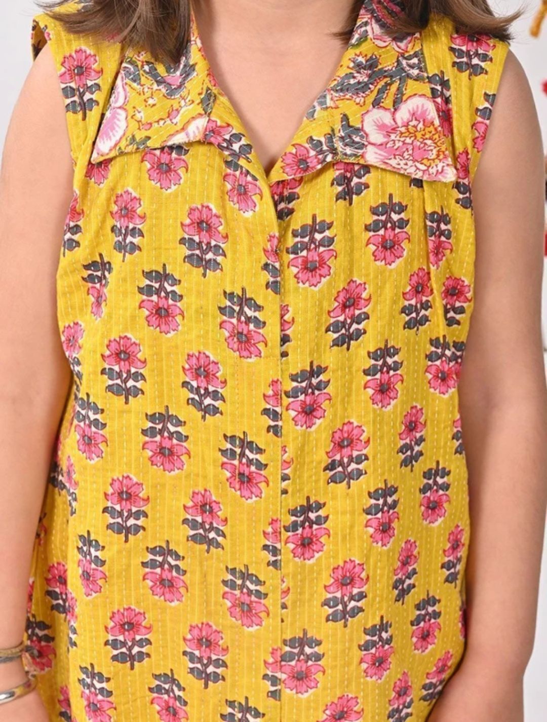Girls Festive & Party Kurta & Payjama Set ( Yellow Pack)