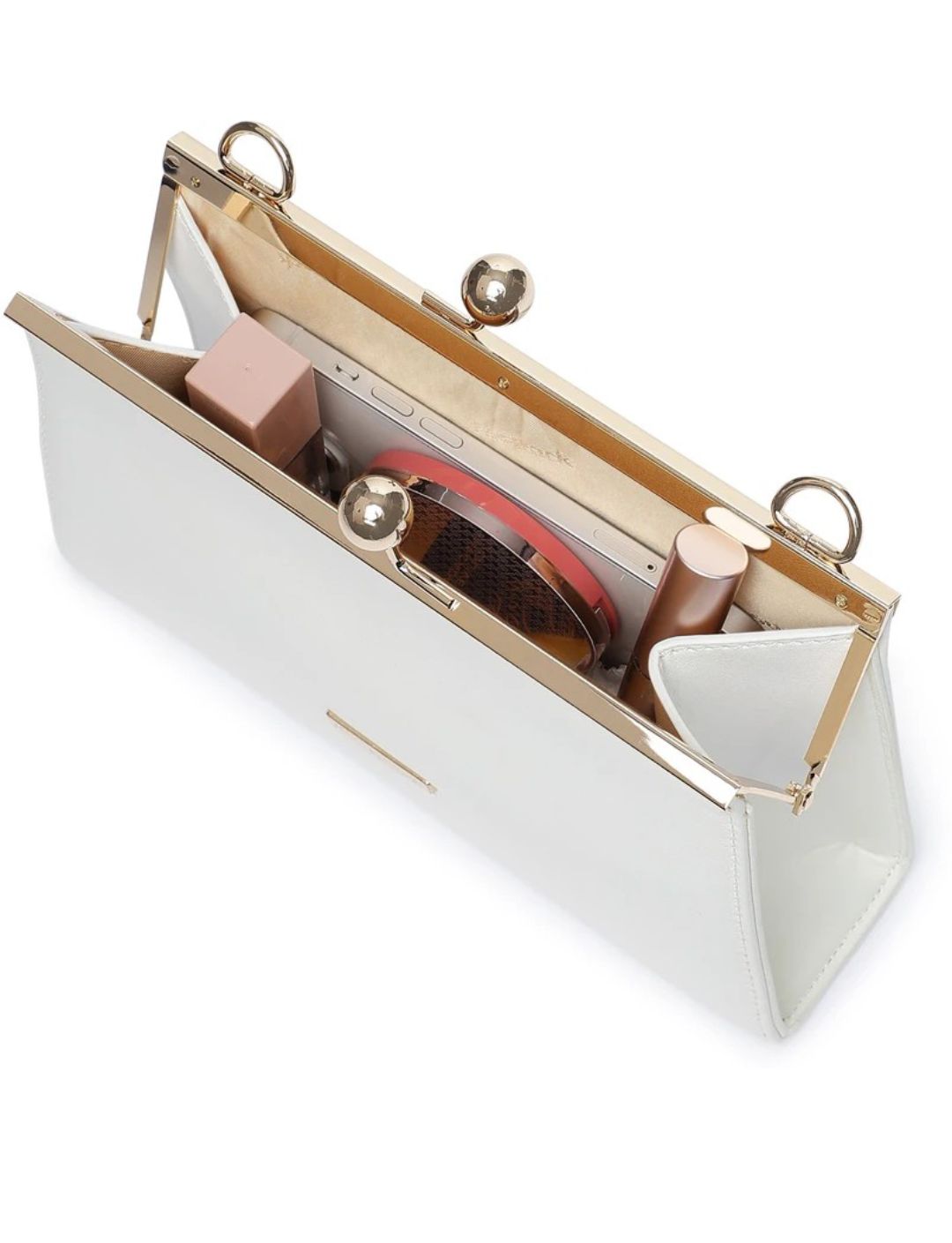 FASTRACK:- Women Party White Clutch