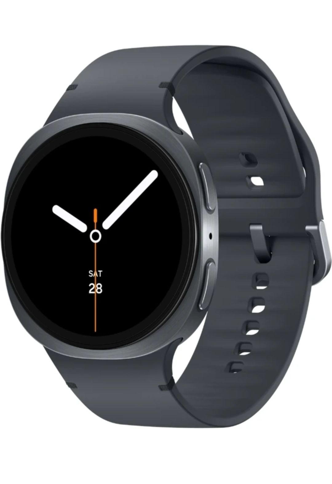 Samsung:- Samsung Galaxy watch 8 for Men (Dark Grey strap,small)