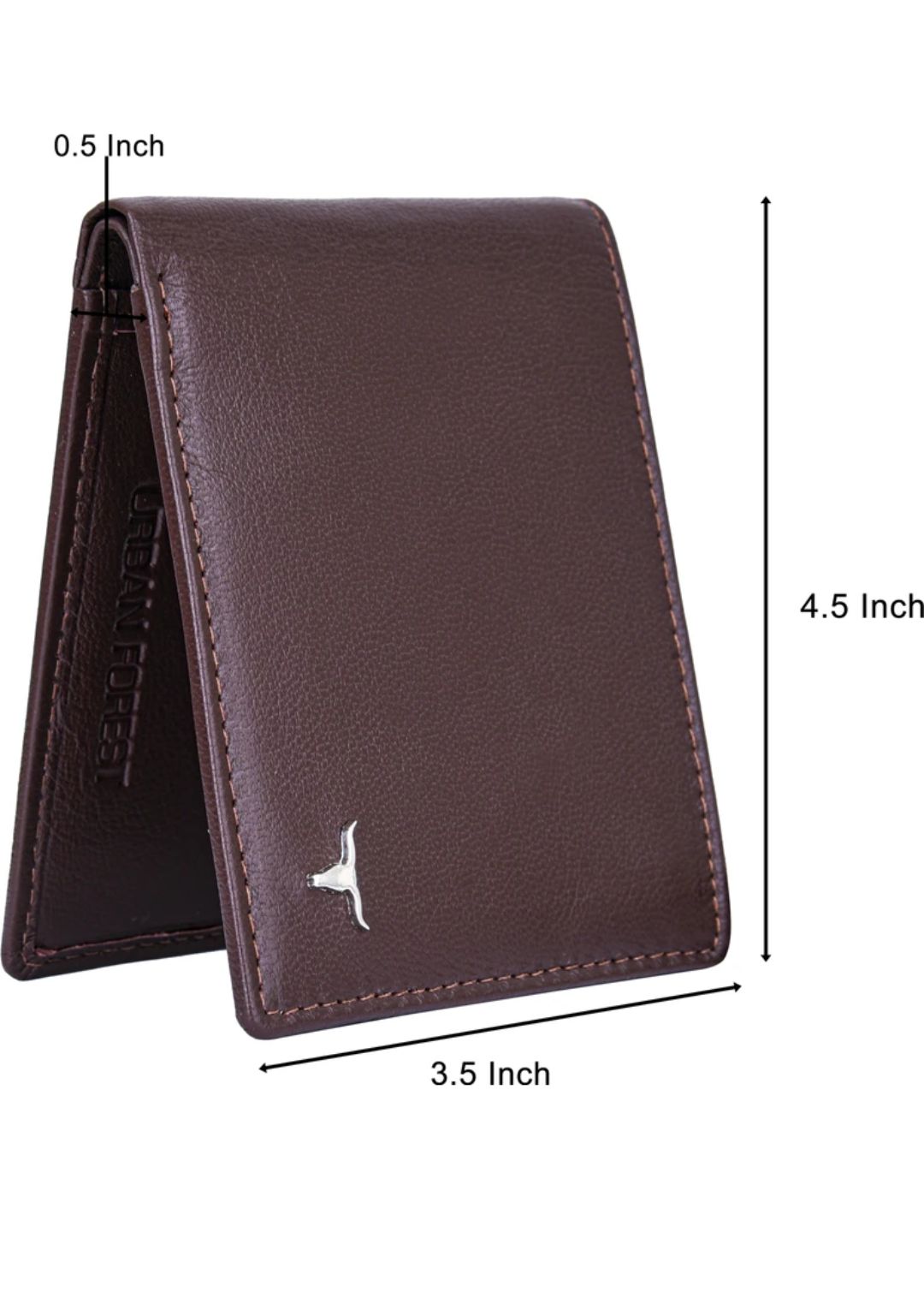 Urben Forest:- Men Casual, Formel Brown Genuine Leather Wallets
