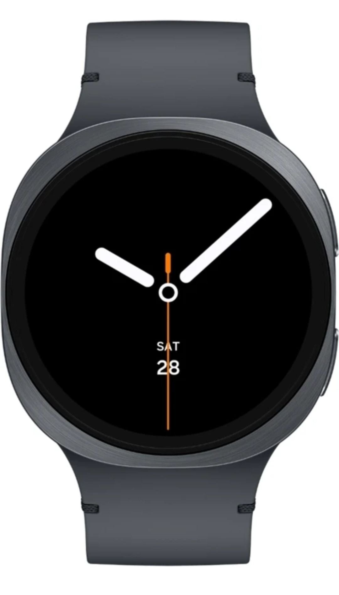 Samsung:- Samsung Galaxy watch 8 for Men (Dark Grey strap,small)