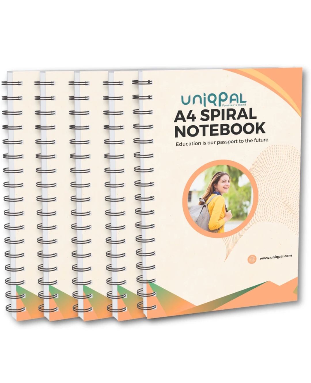 Notebook A4 Plane 200 pages( Multicolour , pack of 5)