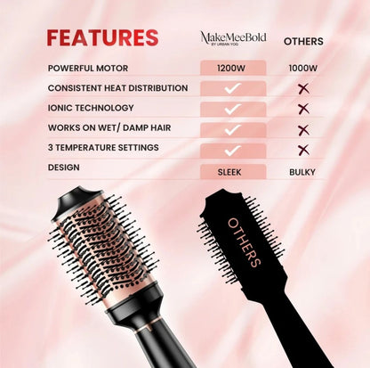 Make me Bold Hot Air Brush for Women | Dryer,Valumizer & Straightener