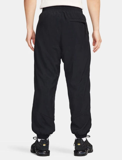 Nike: -Men Solid Black Track Pants
