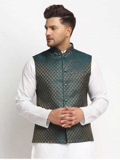 Men Printed Nehru Jacket
