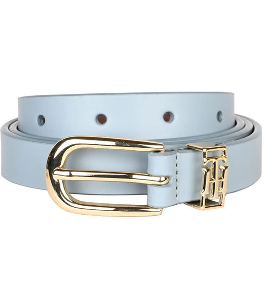 TOMMY HILFIGER:-Women Casual Blue Genuine Leather Belt