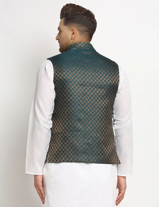Men Printed Nehru Jacket