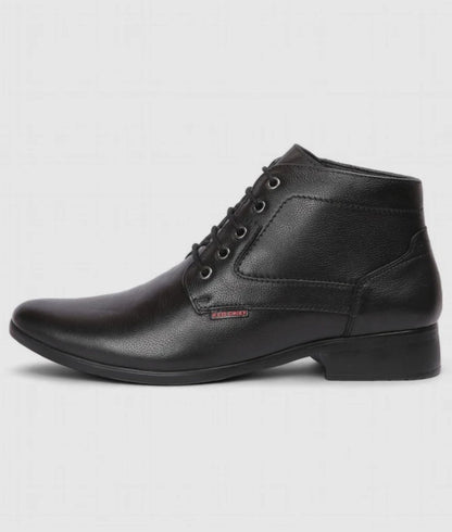 Red Chief- Genuine Leather Formal  Boots With Formal Shoes For Men (Black)