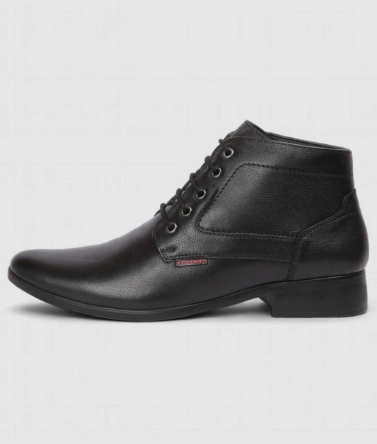 Red Chief- Genuine Leather Formal  Boots With Formal Shoes For Men (Black)