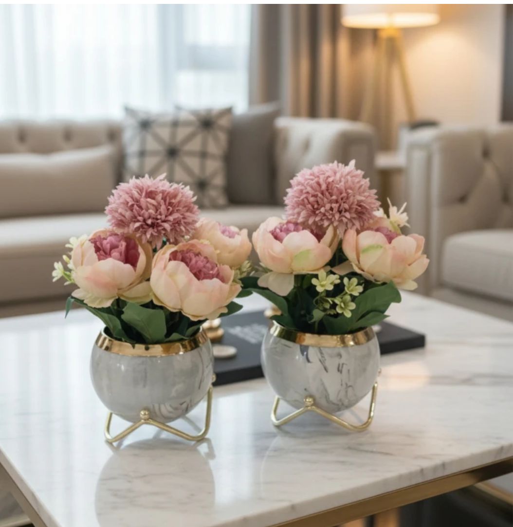 Bonsai Artificial Plants with Pot(20 cm, Green)