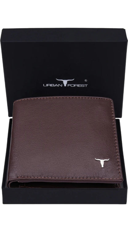Urben Forest:- Men Casual, Formel Brown Genuine Leather Wallets