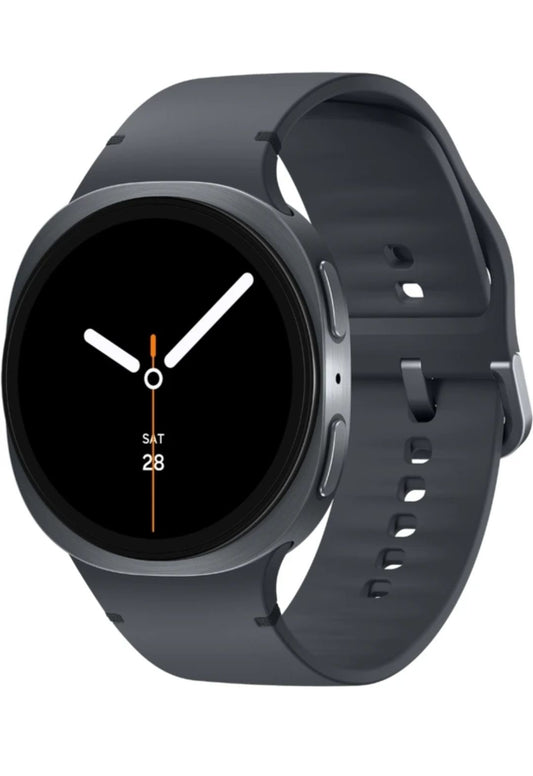 Samsung:- Samsung Galaxy watch 8 for Men (Dark Grey strap,small)