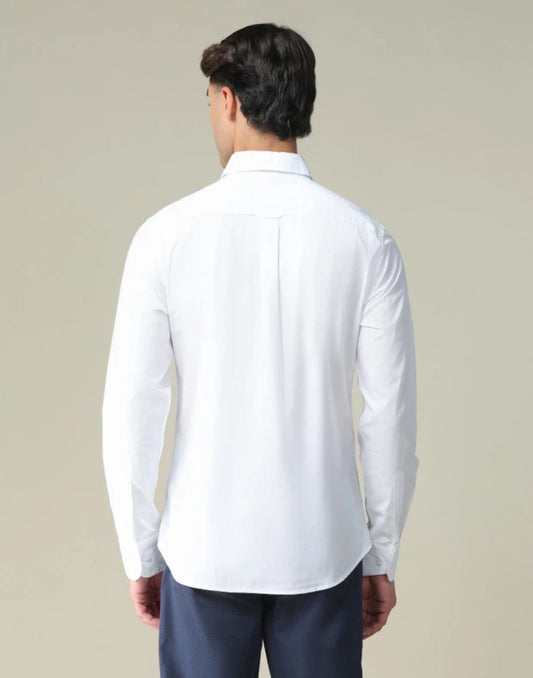 U.S.PoLO ASSN- Men Regular Fit Solid Spread Collar Casual Shirts