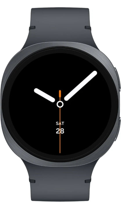 Samsung:- Samsung Galaxy watch 8 for Men (Dark Grey strap,small)