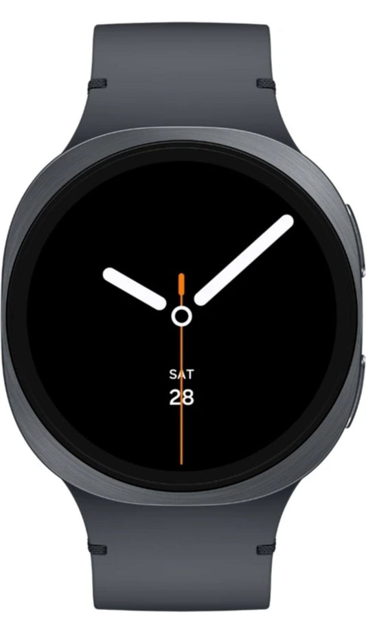 Samsung:- Samsung Galaxy watch 8 for Men (Dark Grey strap,small)