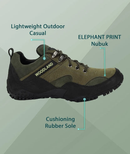Woodland:- Casual Shoes for Men( Green)