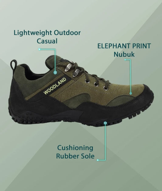 Woodland:- Casual Shoes for Men( Green)