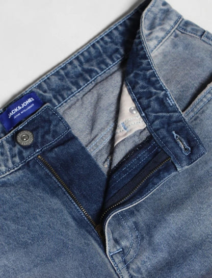 JACK & JONES:-Men Loose Fit High Rise  Light Blue Jeans