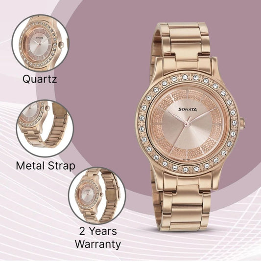 Sonata:- Blush it up Analog Watch for Women
