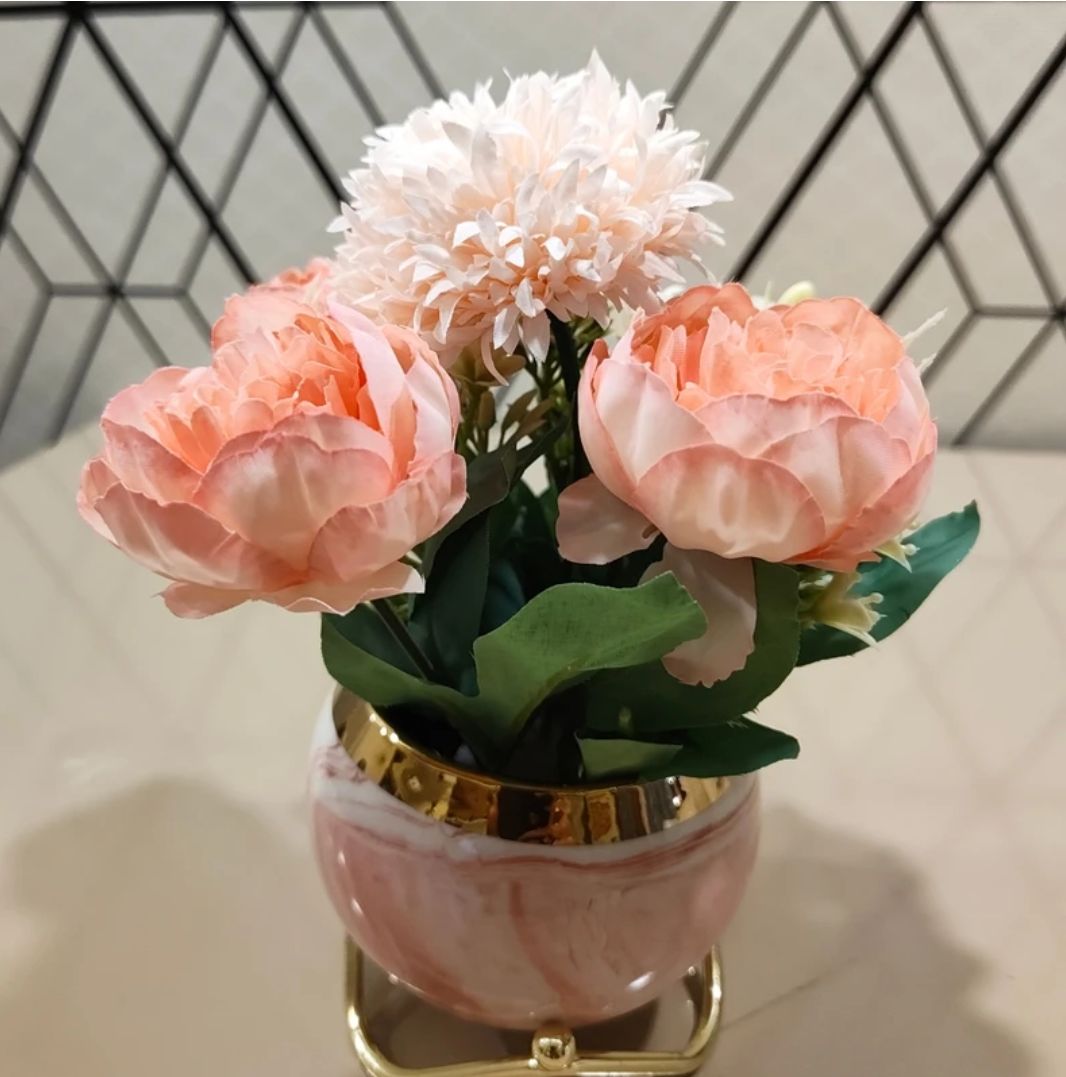 Bonsai Artificial Plants with Pot(20 cm, Green)