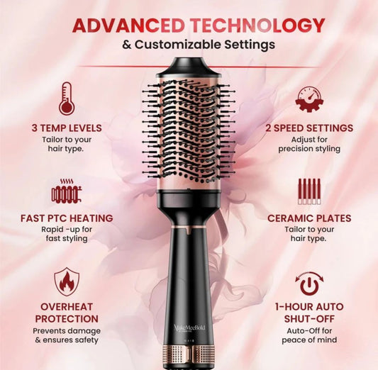 Make me Bold Hot Air Brush for Women | Dryer,Valumizer & Straightener
