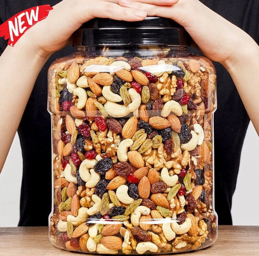 Mix Dry fruits Punchmeva 1Kg.Jar| Almonds, Cashews, Raisins, Apricots Dry Dates, Pistachios| (1×1kg)