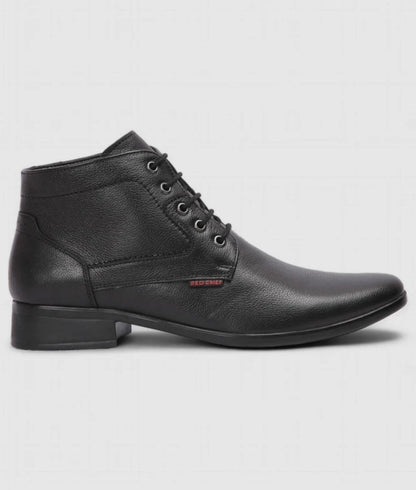 Red Chief- Genuine Leather Formal  Boots With Formal Shoes For Men (Black)