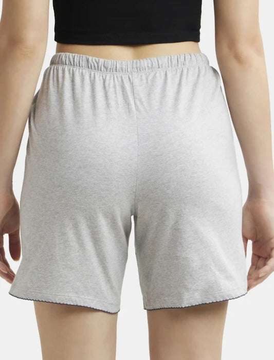 Jockey:- Solid Women Grey Basic Shorts